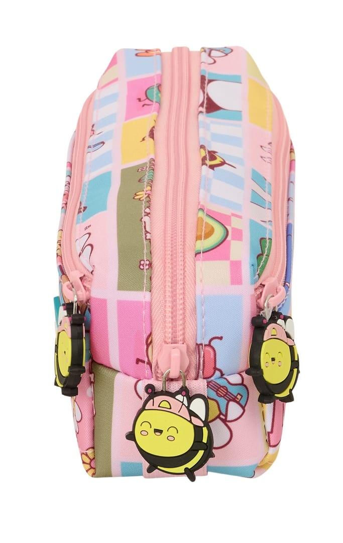 Trousse pour enfants Mr. Wonderful, en polyester, 22 cm, rose 3/4
