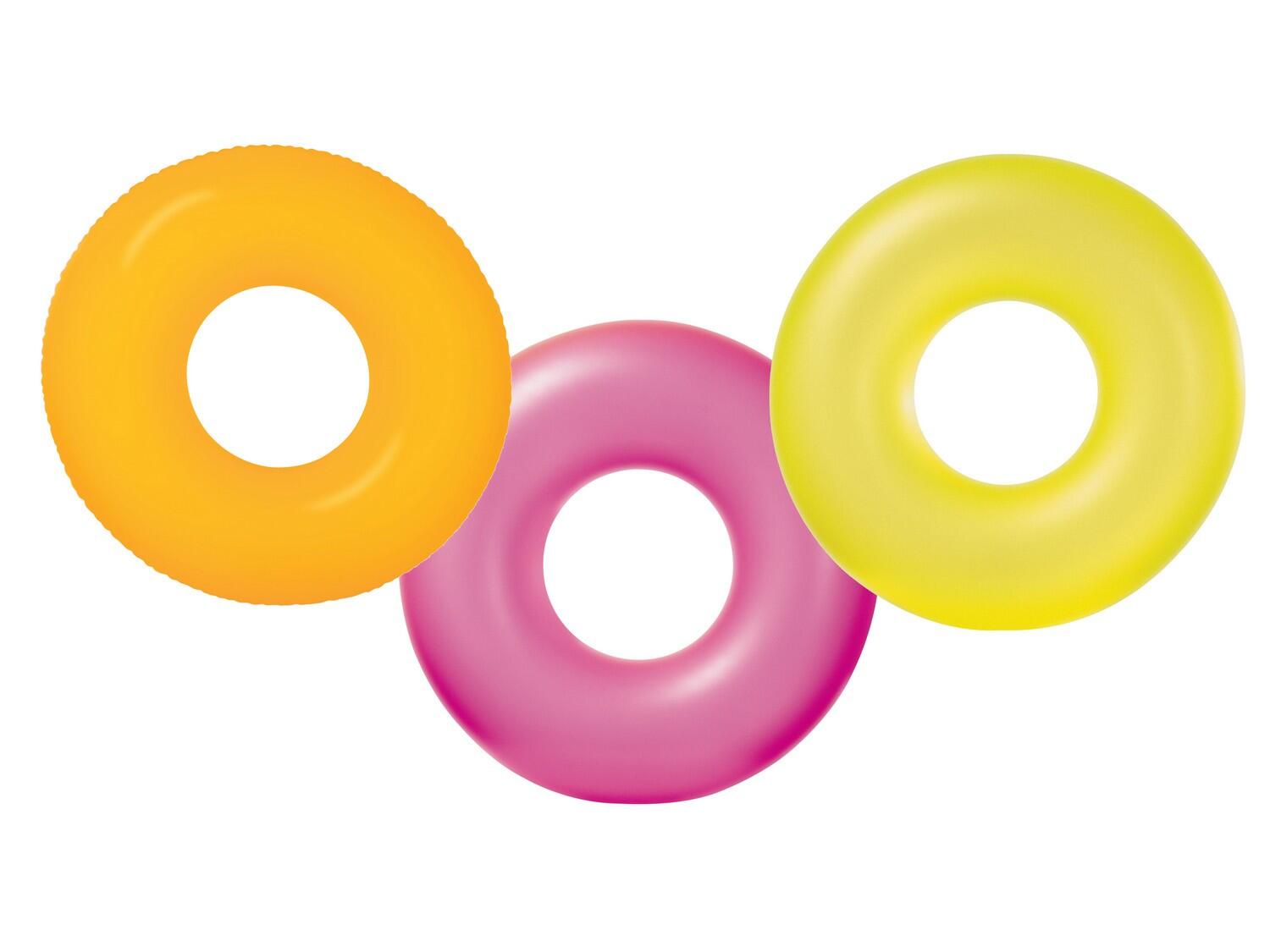 Koło do pływania Neon śr 91 cm - 3 kolory INTEX 59262 zielony 6/6