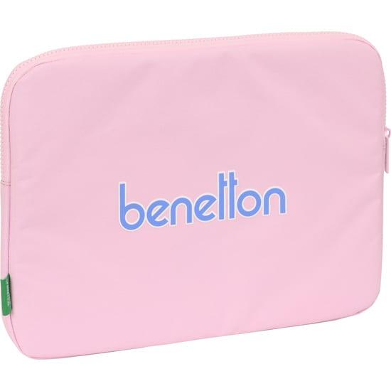 Custodia imbottita laptop 14″ adulto Benetton con cerniera rosa 2/2