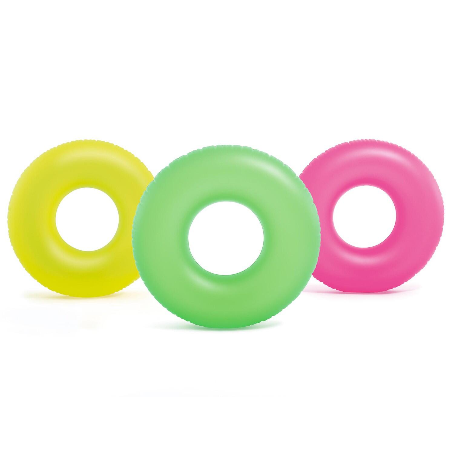 Koło do pływania Neon śr 91 cm - 3 kolory INTEX 59262 zielony 5/6