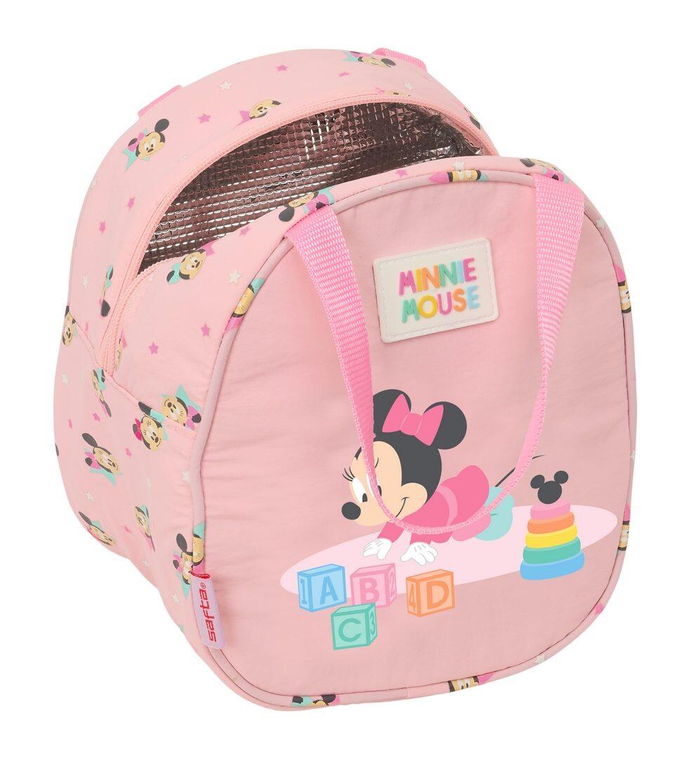Beauty case da viaggio per bambini di Minnie Mouse con cerniera e manico, rosa e 4/4