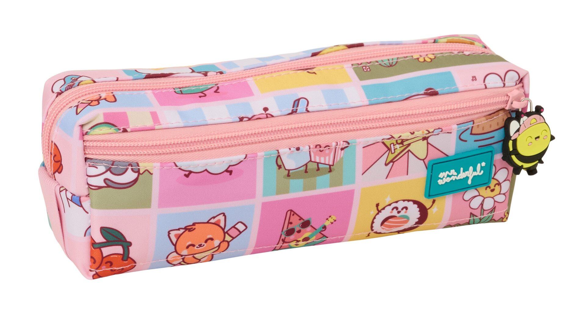 Trousse pour enfants Mr. Wonderful, en polyester, 22 cm, rose 2/4