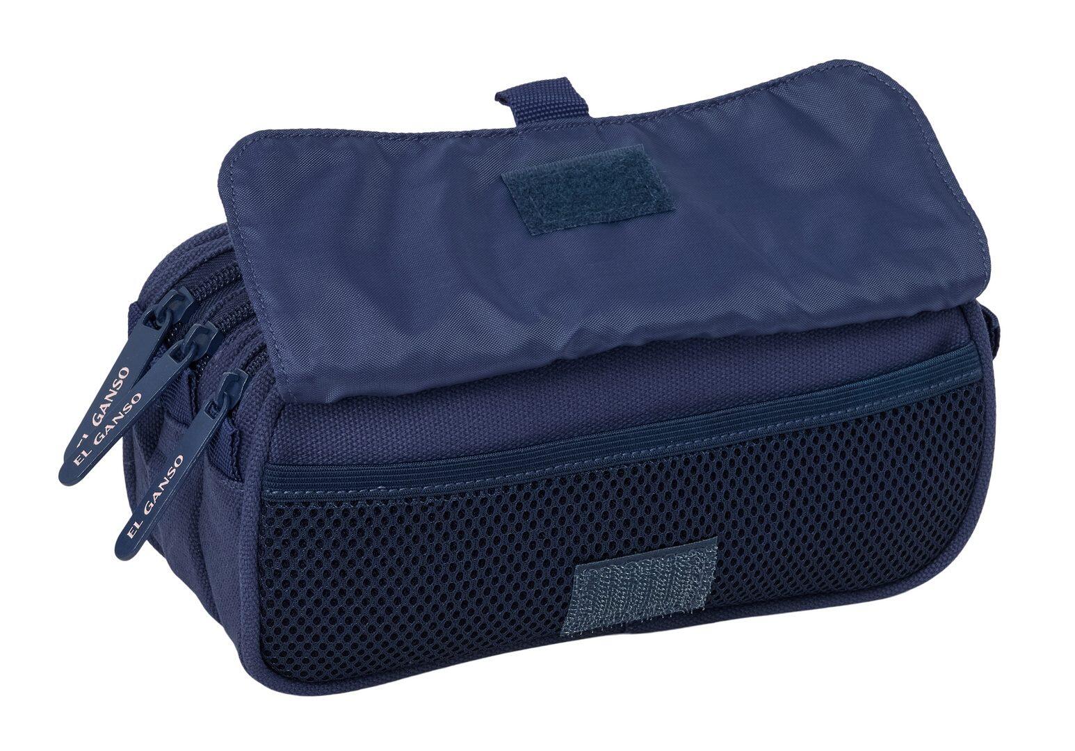Astuccio triplo El Ganso Jeans per adulti con 3 cerniere, blu navy 4/4