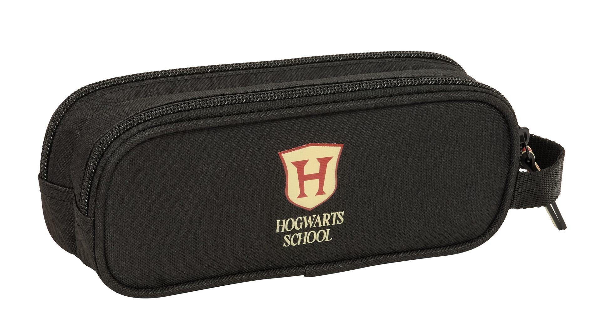 Astuccio doppio per matite da bambino di Hogwarts in poliestere con 2 cerniere 2/3