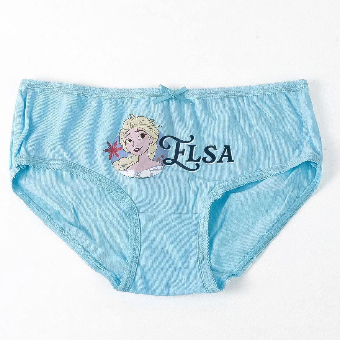 Conjunto de calcinhas Frozen de algodão para crianças com nécessaire de viagem 3/7