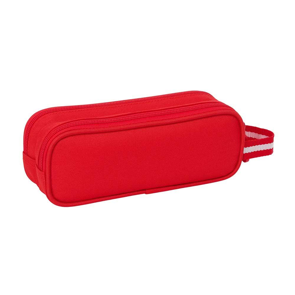 Trousse double pour enfants FC Séville, avec fermeture éclair et poignée, rouge 2/3