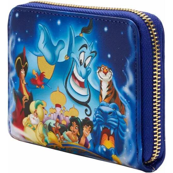 Portafoglio Aladdin per adulti, 12,5x10 cm, in ecopelle con cerniera, colore 2/4