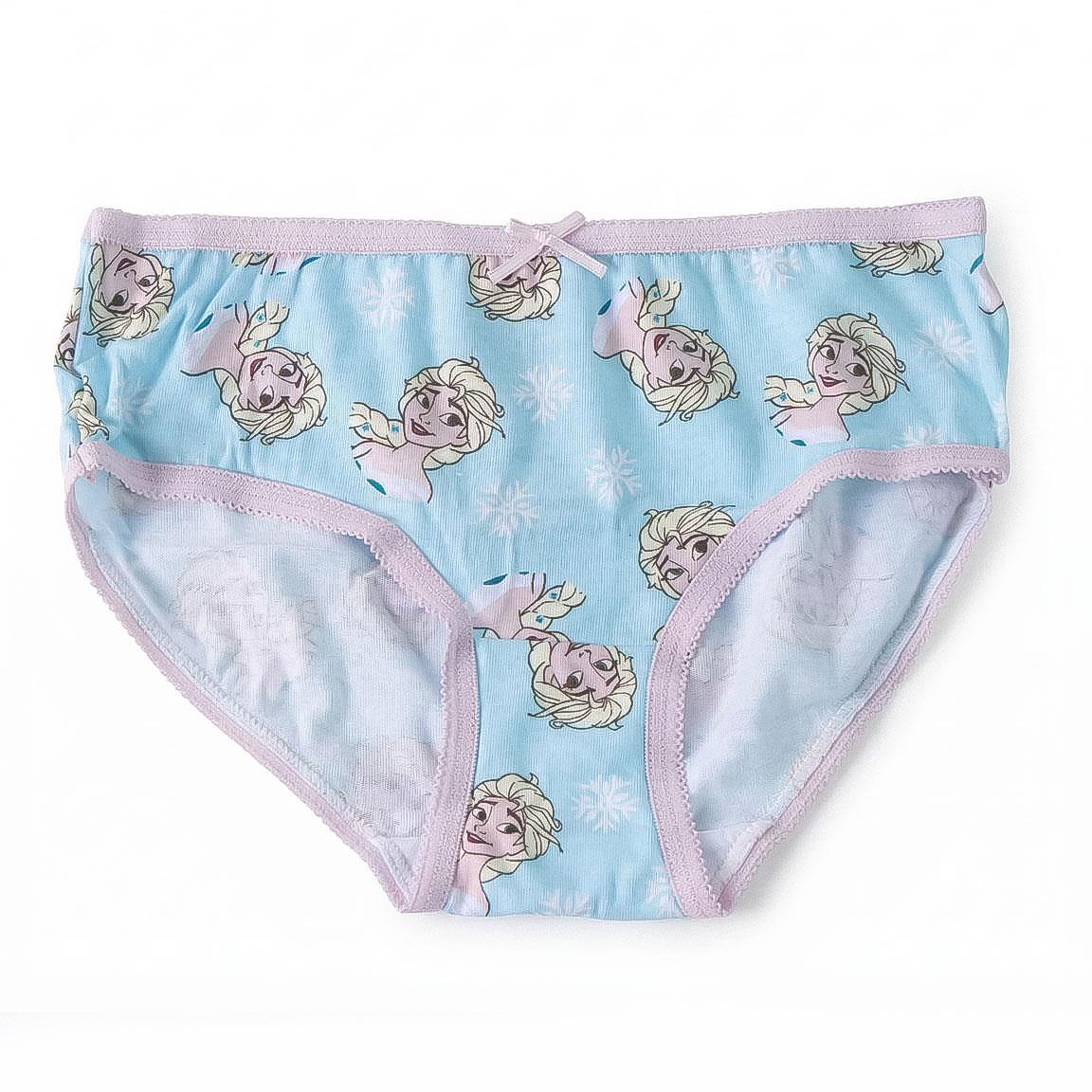 Conjunto de calcinhas Frozen de algodão para crianças com nécessaire de viagem 4/7