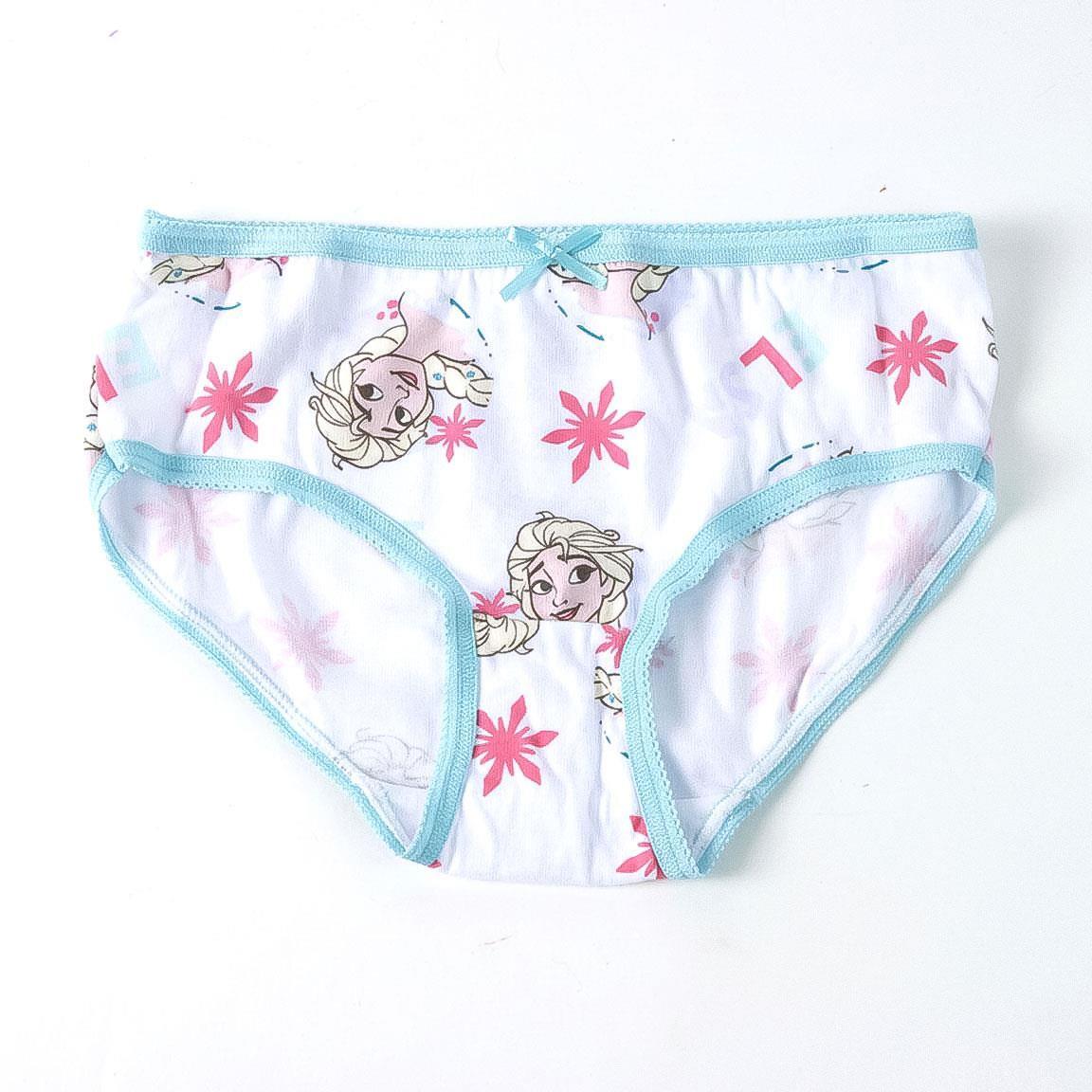 Conjunto de calcinhas Frozen de algodão para crianças com nécessaire de viagem 2/7