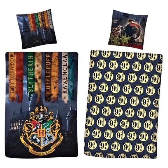 Kinder-Bettbezug Harry Potter wendbar Polyester 140x200 cm Blau 1/1