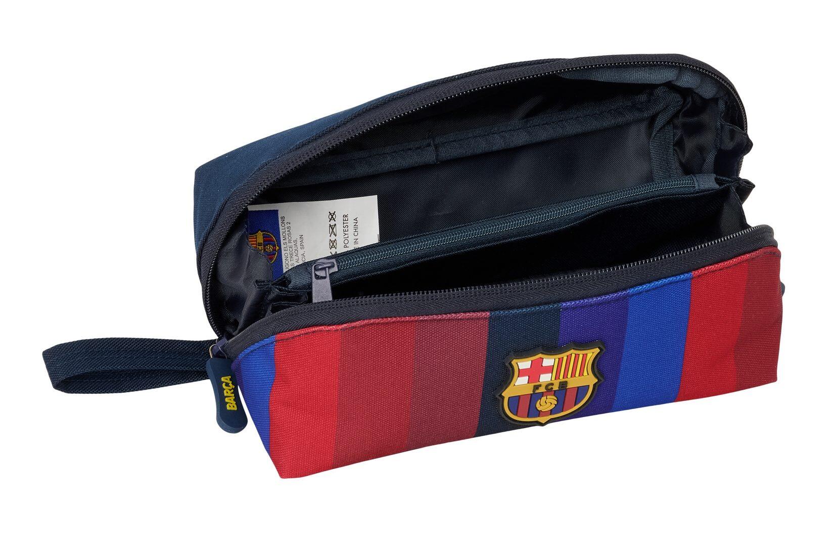 Trousse à crayons enfant FC Barcelone avec fermeture éclair 21 x 8 x 7 cm bleue 3/3