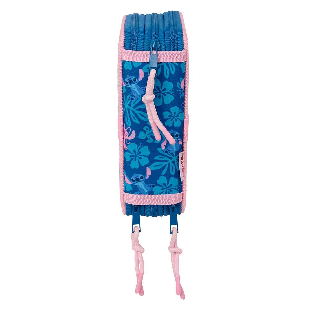 Astuccio triplo Stitch per bambini con 37 scomparti e scomparti, blu 3/6