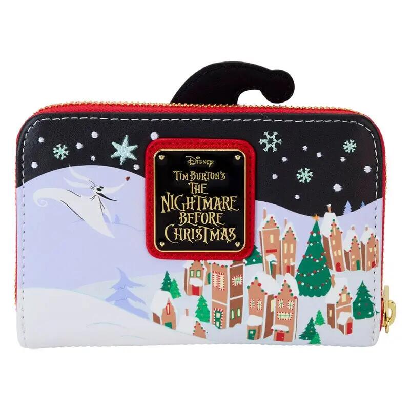 Portafoglio da adulto Nightmare Before Christmas con cerniera nera e rossa 2/4