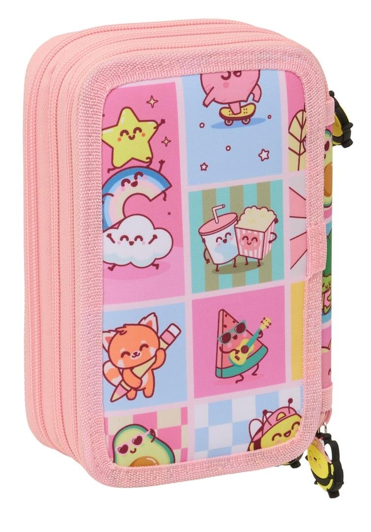 Astuccio doppio Monster High per bambini con 28 pezzi e cerniera nera 2/6