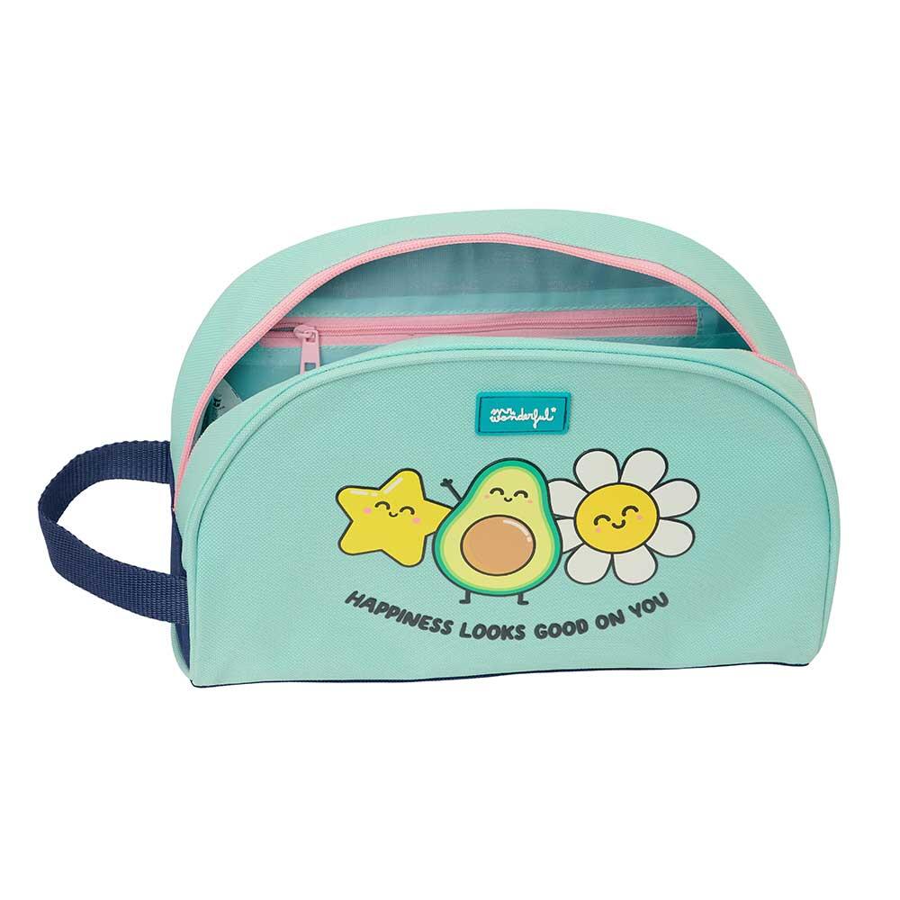 Beauty case per bambini Mr. Wonderful Comic con cerniera e manico, rosa 4/4