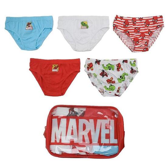 Ensemble de sous-vêtements en coton Marvel pour garçons avec trousse de toilette