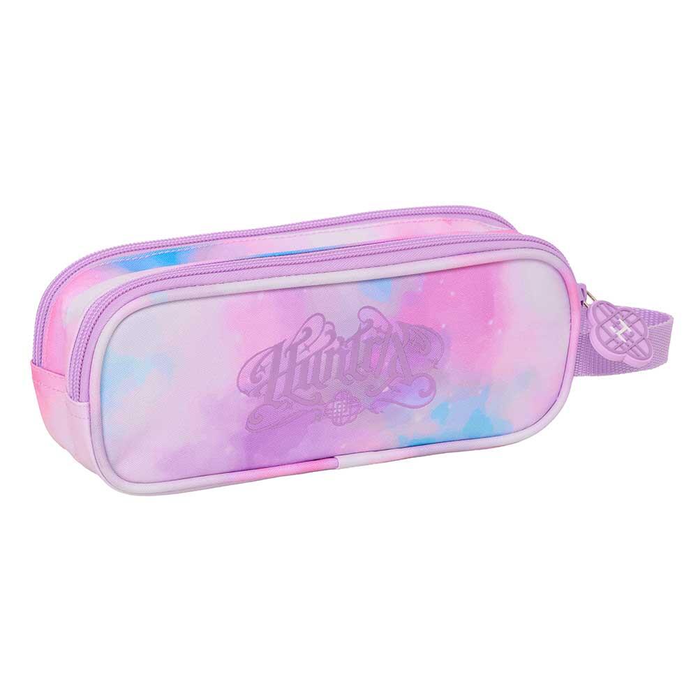 Estuche Portatodo Doble Infantil K-Pop Demon Hunters con Cremalleras Lila 2/3