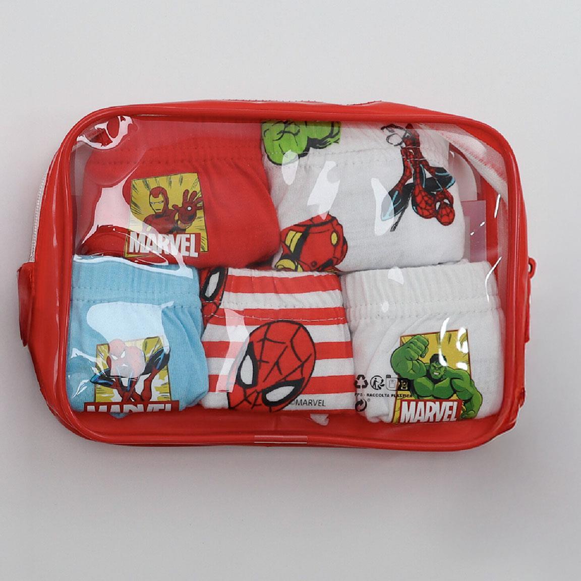 Ensemble de sous-vêtements en coton Marvel pour garçons avec trousse de toilette 7/7
