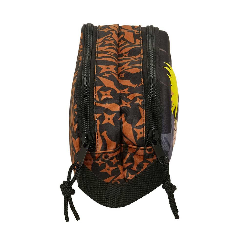 Astuccio doppio Naruto 3D per bambini con due cerniere e maniglia - Nero 3/3