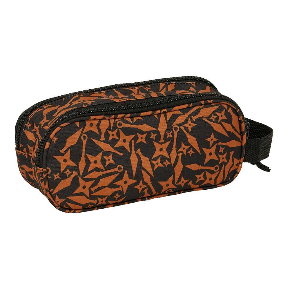 Astuccio doppio Naruto 3D per bambini con due cerniere e maniglia - Nero 2/3