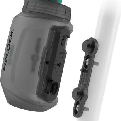 Fidlock Bottle Cage Kit + 550 ml Antibacterial Twist Water Bottle (Smoked)