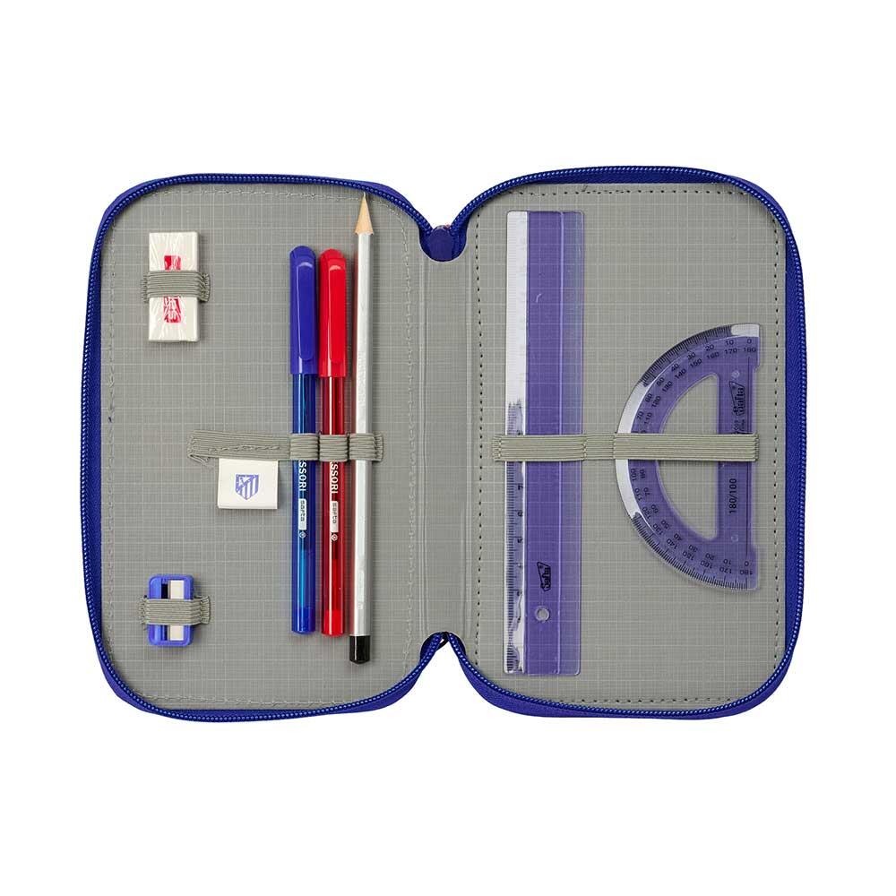 Trousse double pour enfants Jaime's Algo avec 28 crayons et fermeture éclair 4/6