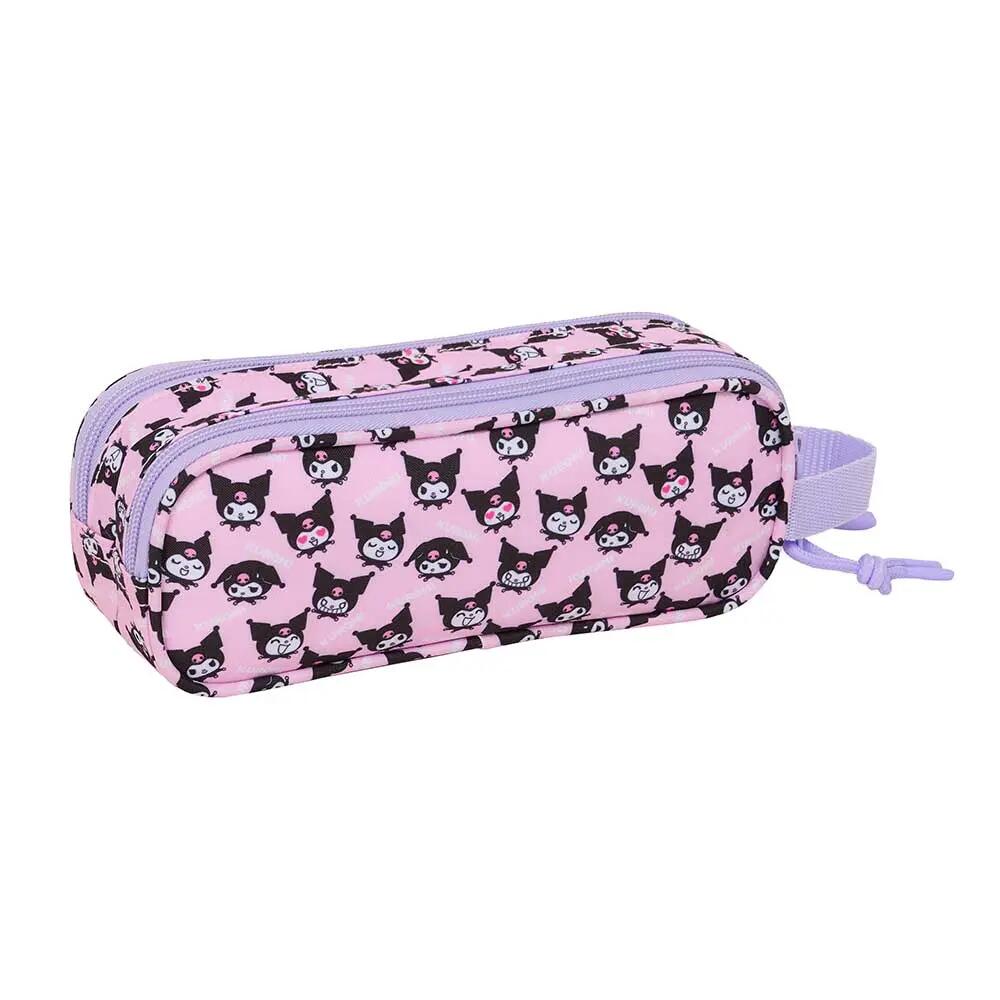 Astuccio doppio per bambini Kuromi con 2 cerniere, 21x8x6 cm, rosa 4/5