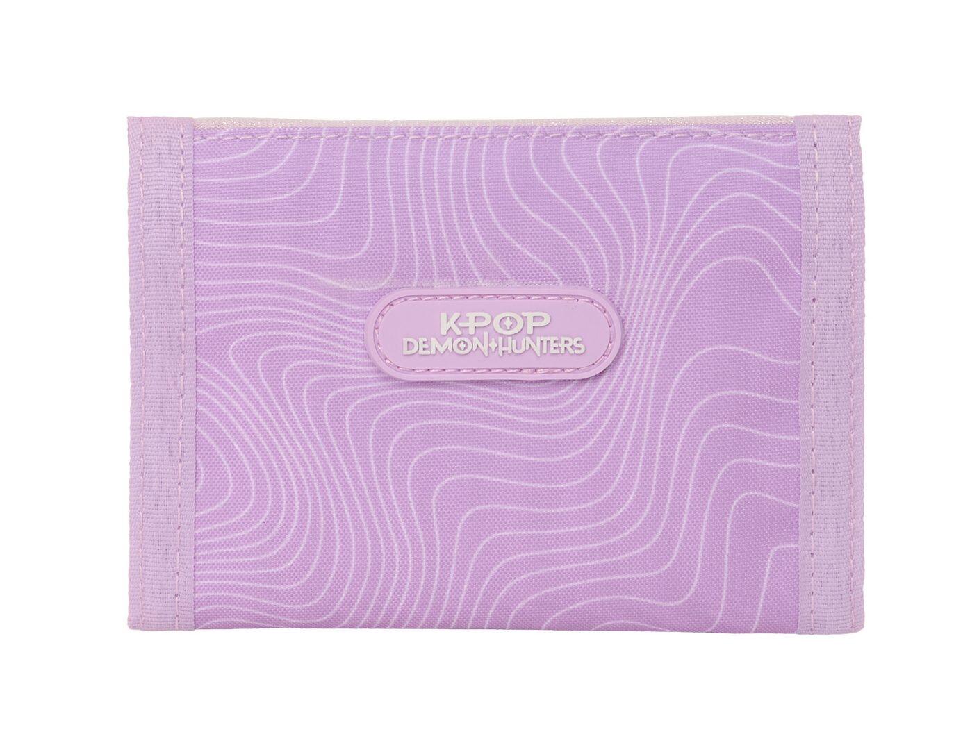 Portefeuille enfant K-Pop Demon Hunters avec fermeture velcro et porte-monnaie 2/4