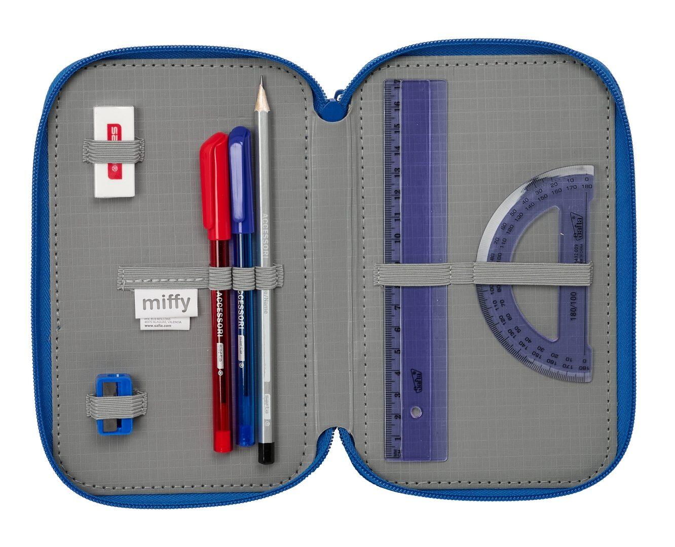 Trousse double Mickey Mouse pour enfants, 28 pièces, fermeture éclair, rouge 4/6