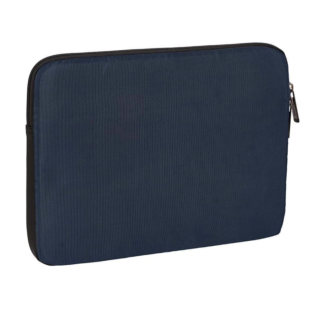 Capa portátil adulto Safta Business acolchoada 14″ azul-marinho e preta 2/2