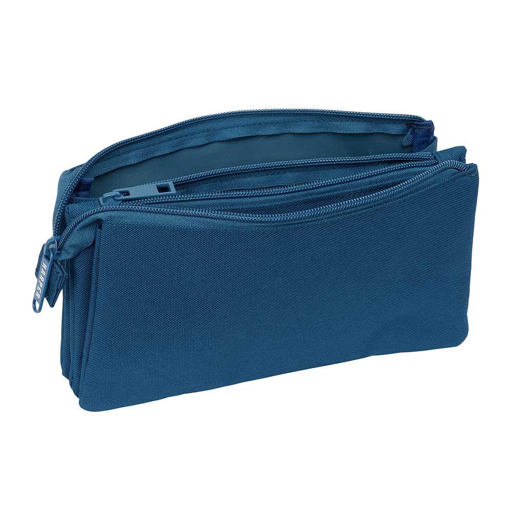 Astuccio triplo per bambini Harper & Neyer con cerniere, blu 3/3