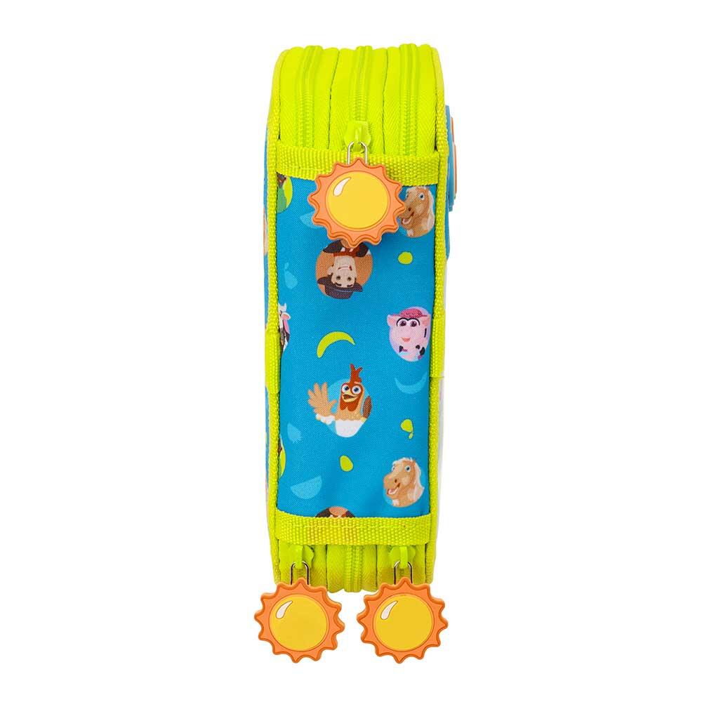 Astuccio triplo Kuromi per bambini con 37 scomparti, rosa e lilla 3/6