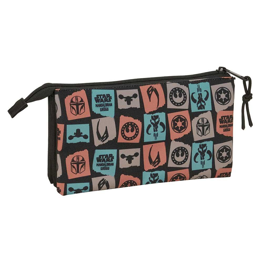 Astuccio triplo per bambini con 3 cerniere, a tema The Mandalorian e Grogu 2/3