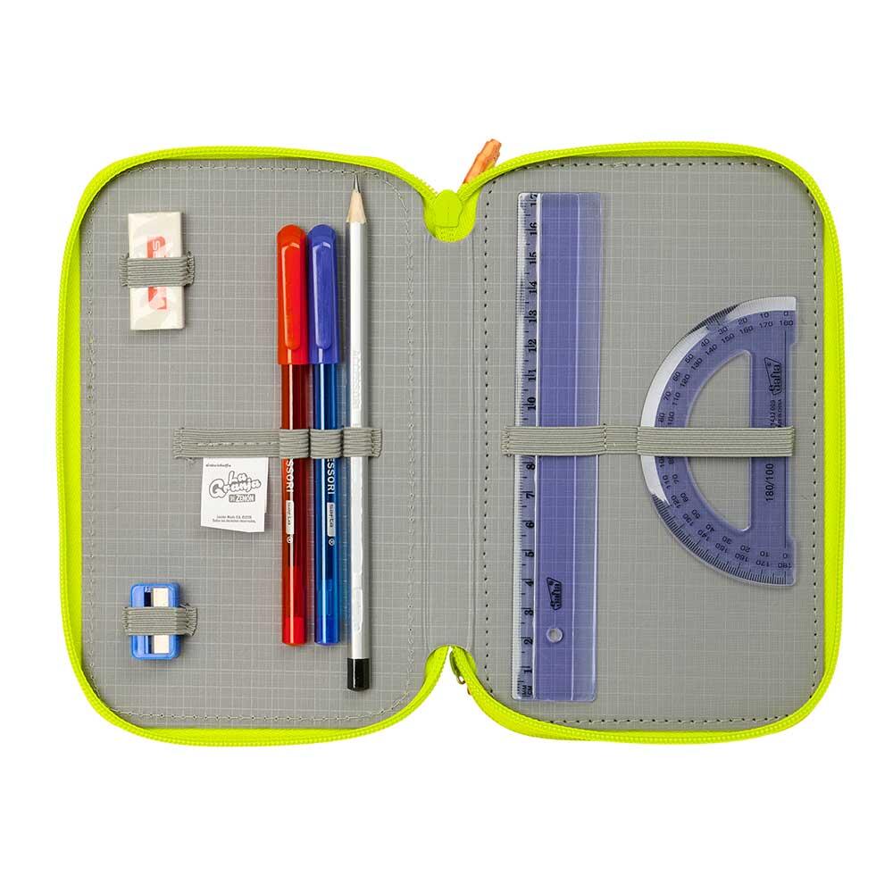 Astuccio triplo Kuromi per bambini con 37 scomparti, rosa e lilla 4/6