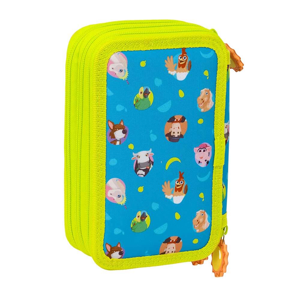 Astuccio triplo Kuromi per bambini con 37 scomparti, rosa e lilla 2/6