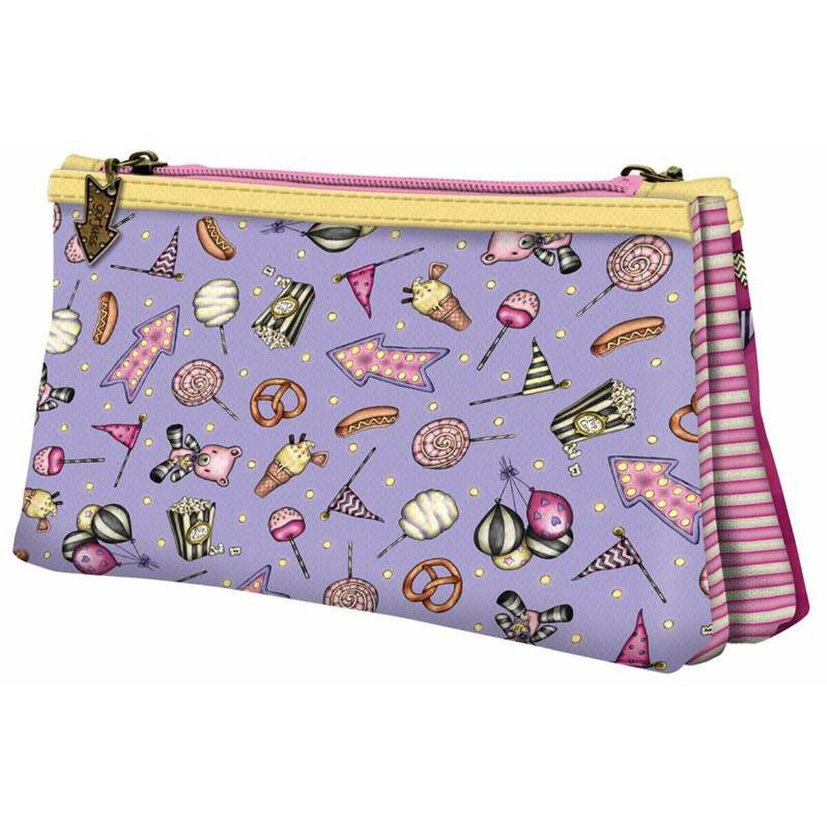Trousse Fourre-Tout Double Gorjuss Fairground First Prize Lila 2/2
