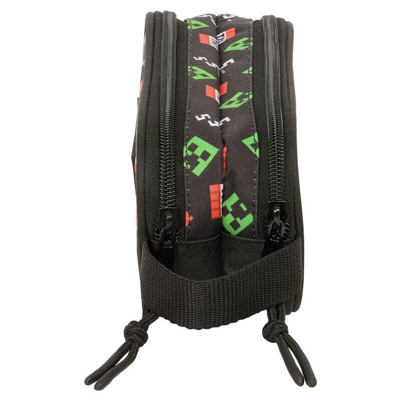 Trousse double Minecraft pour enfants avec 2 compartiments et fermeture éclair 3/3