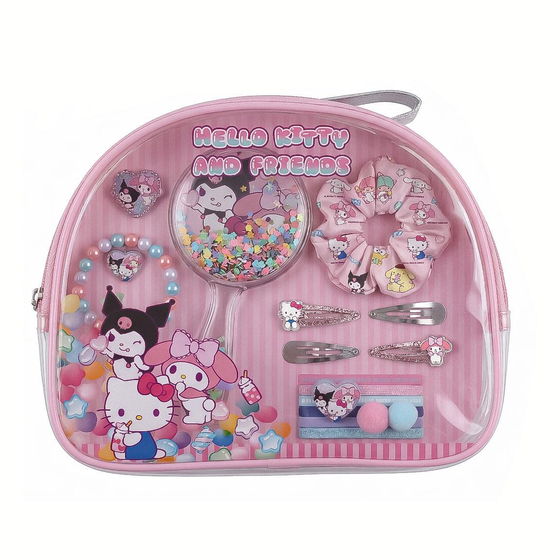 Kit de beleza infantil Hello Kitty com acessórios rosa 7/7