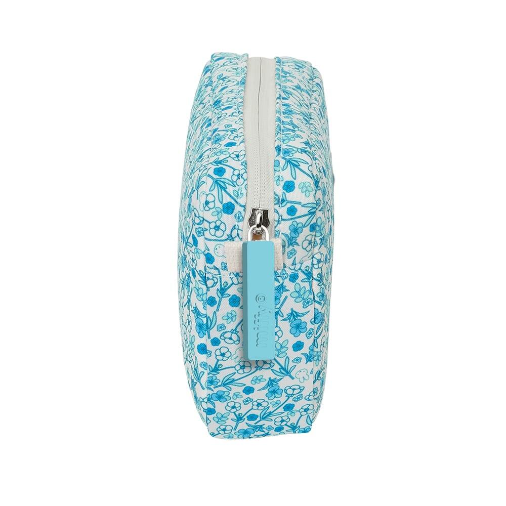 Beauty case piccolo da adulto Miffy Mum Garden, riciclato, idrorepellente, blu 3/3