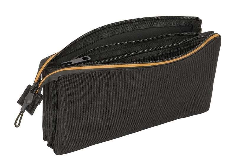 Astuccio triplo Kings League per bambini con 3 cerniere, nero e giallo 5/5