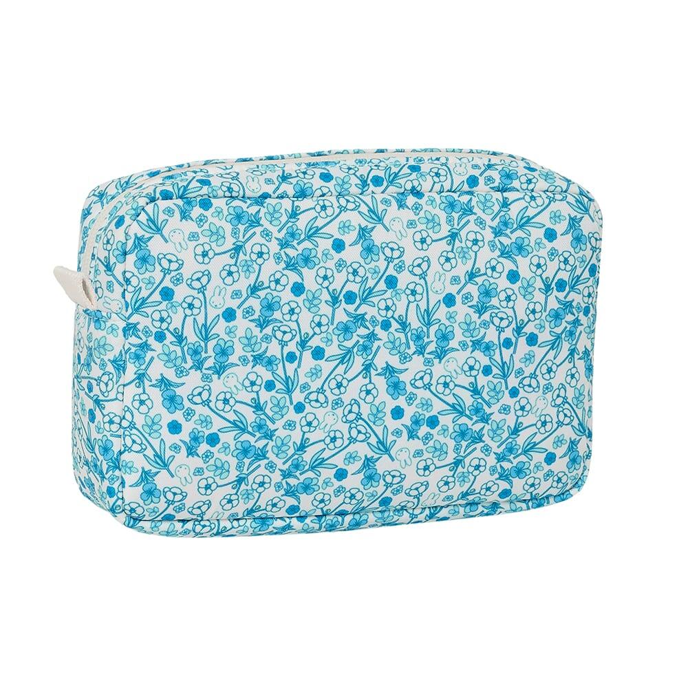 Beauty case piccolo da adulto Miffy Mum Garden, riciclato, idrorepellente, blu 2/3