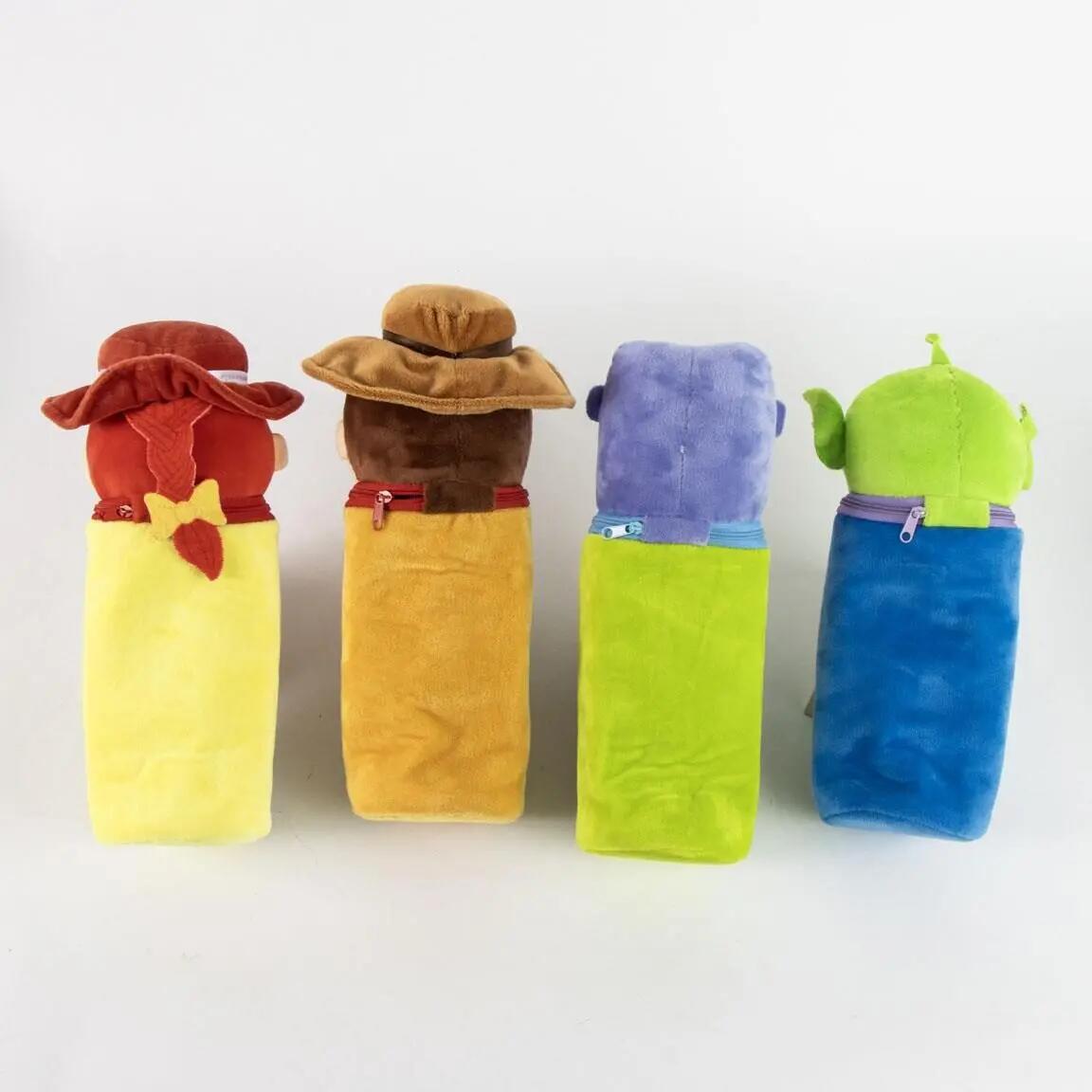 Estojo infantil de pelúcia Toy Story com zíper, branco 5/7