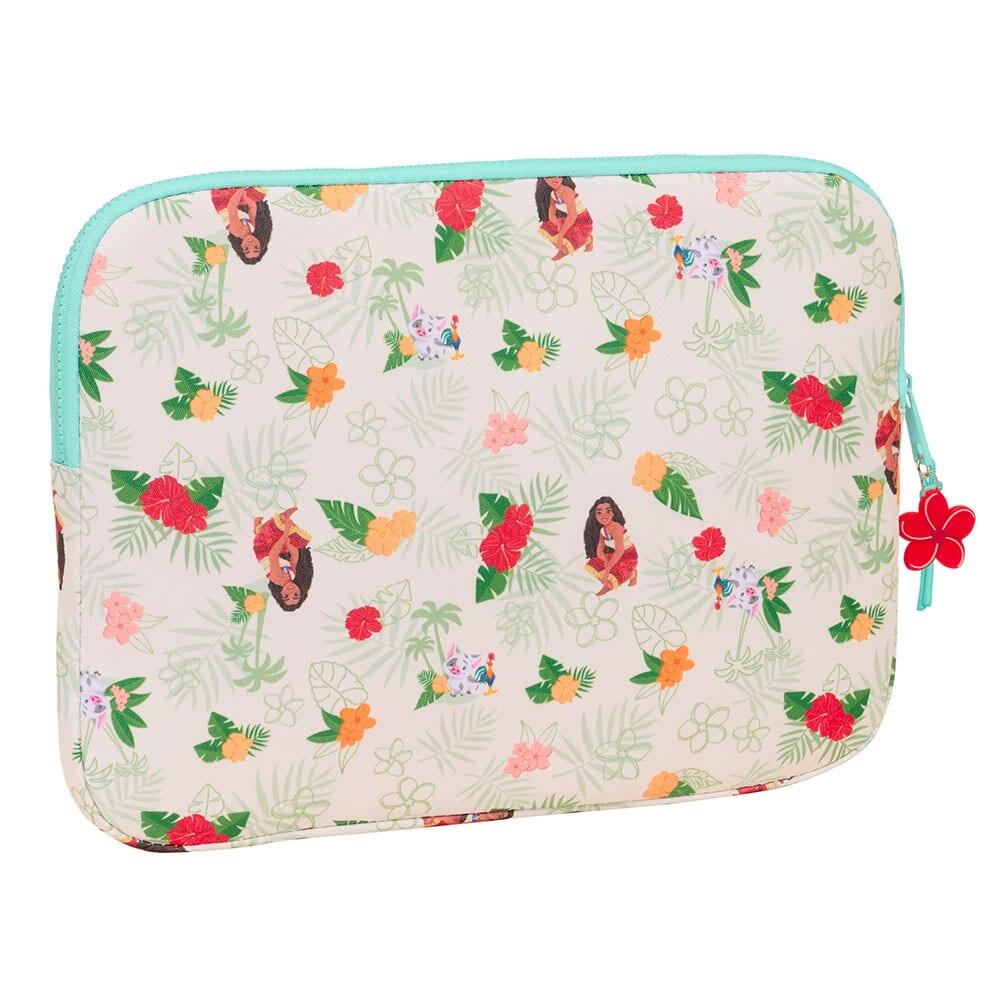 Custodia laptop bambino Vaiana imbottita per 15,6″ con cerniera beige 2/2