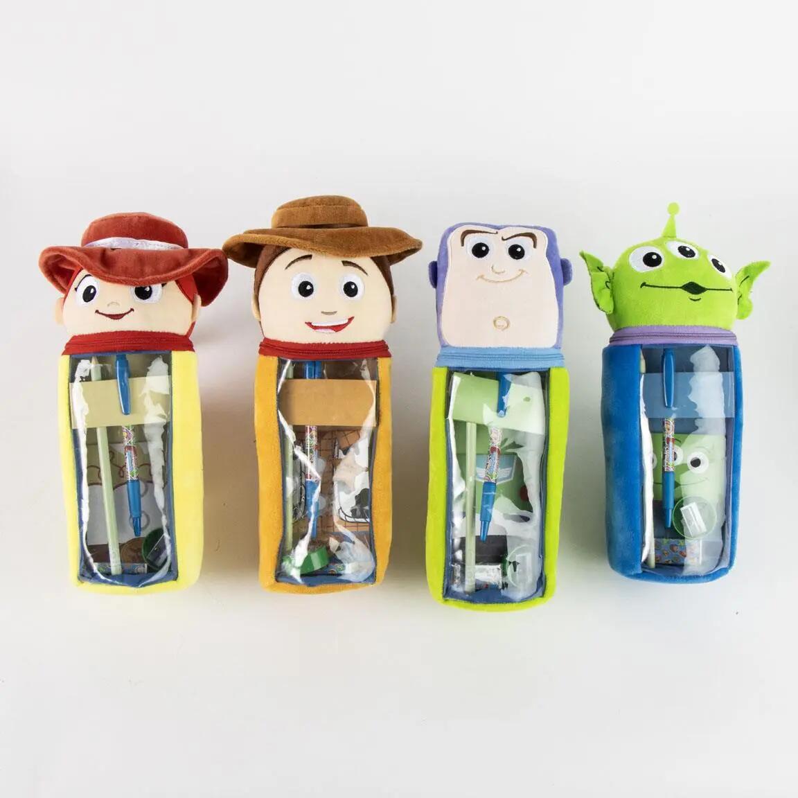 Estojo infantil de pelúcia Toy Story com zíper, branco 4/7