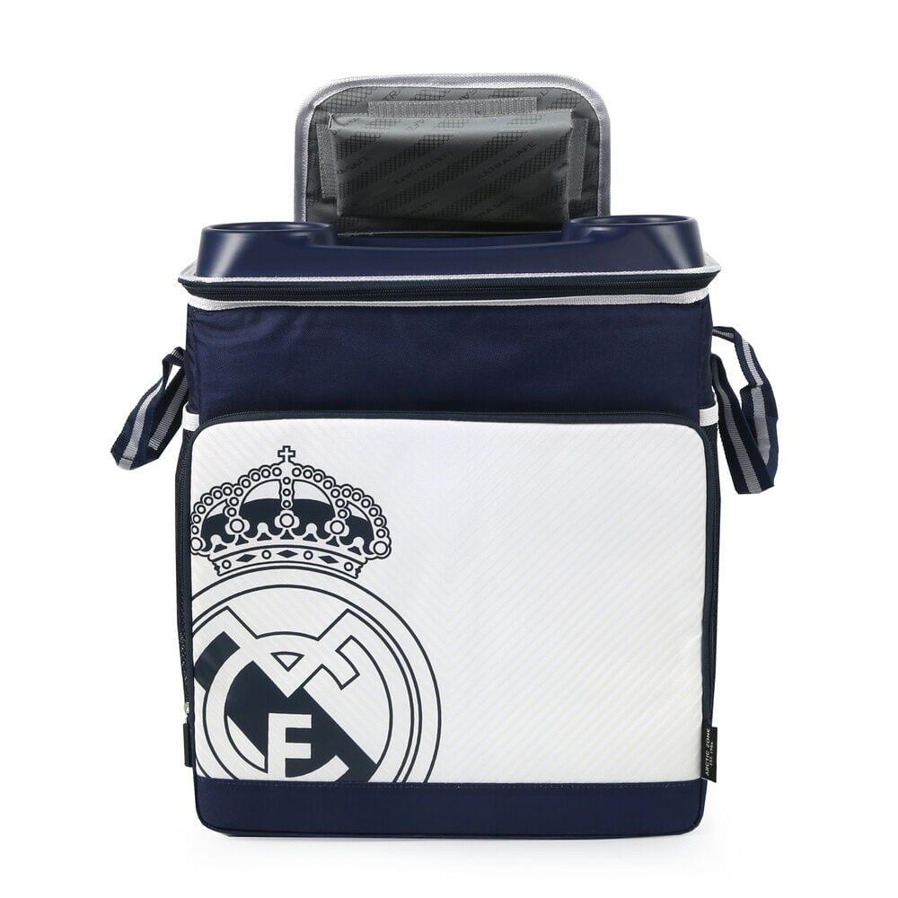 Real Madrid Lunchtasche für Erwachsene mit Rollen, 34 x 28 x 35 cm, Blau 4/4
