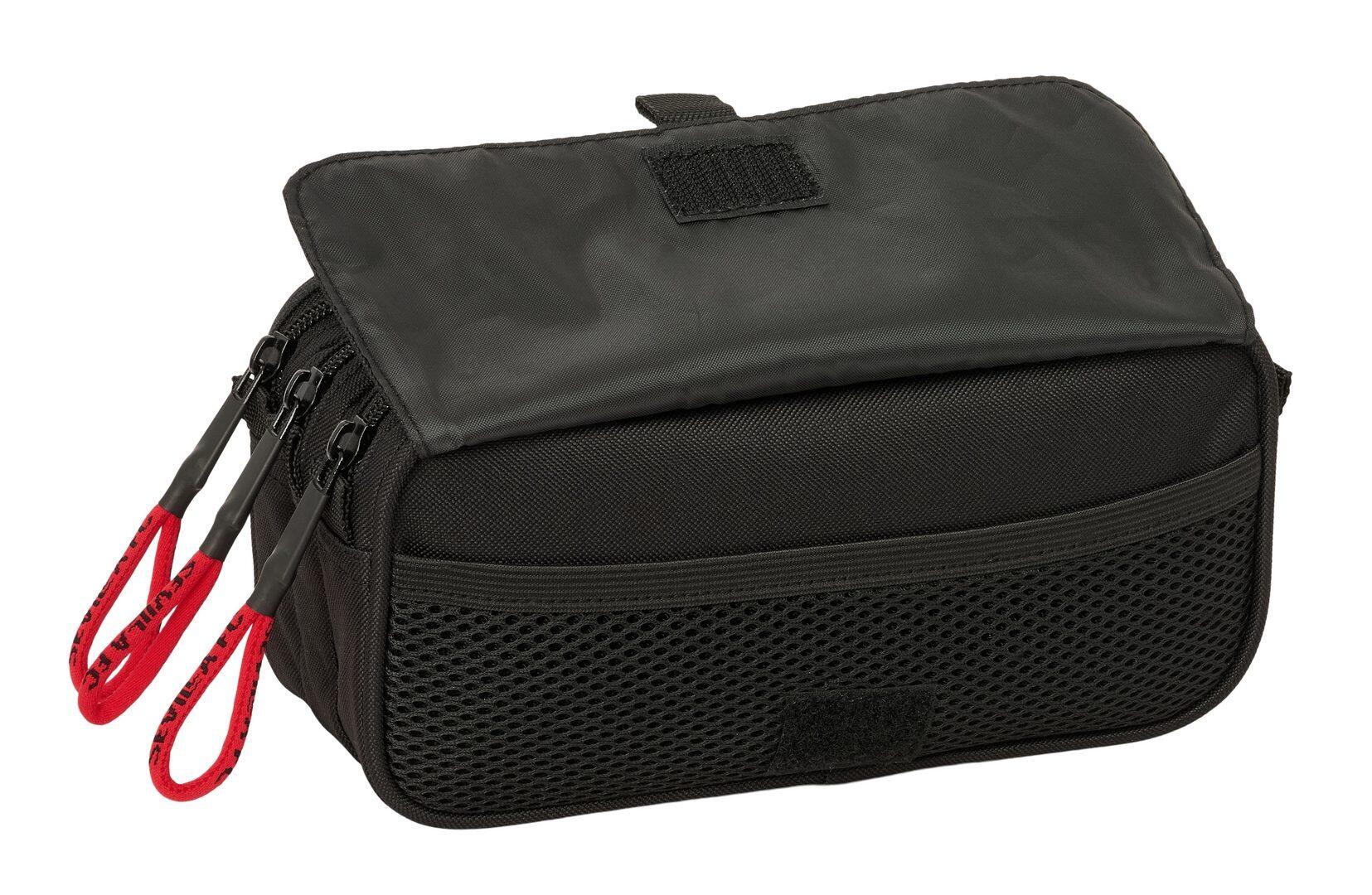 Trousse triple pour enfants FC Séville avec fermetures éclair, noire 4/4