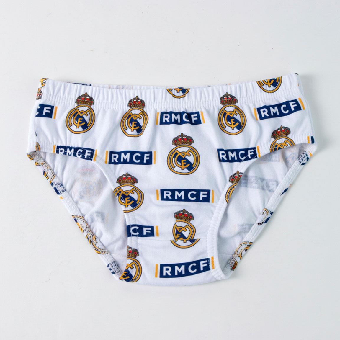 Ensemble de sous-vêtements en coton pour garçon Real Madrid avec trousse de 5/7