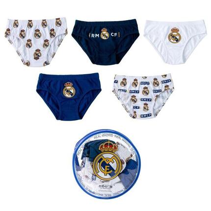 Ensemble de sous-vêtements en coton pour garçon Real Madrid avec trousse de