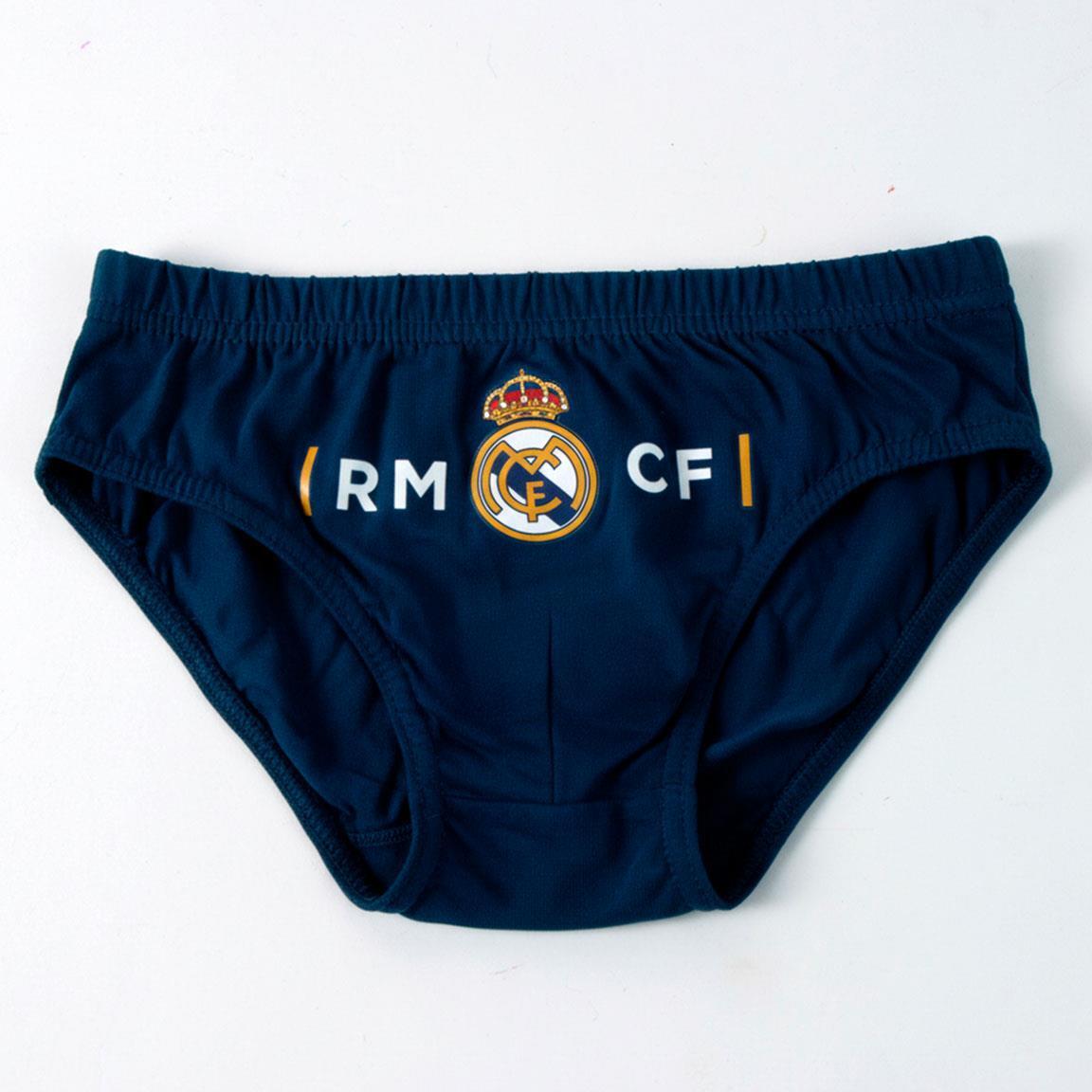 Ensemble de sous-vêtements en coton pour garçon Real Madrid avec trousse de 6/7