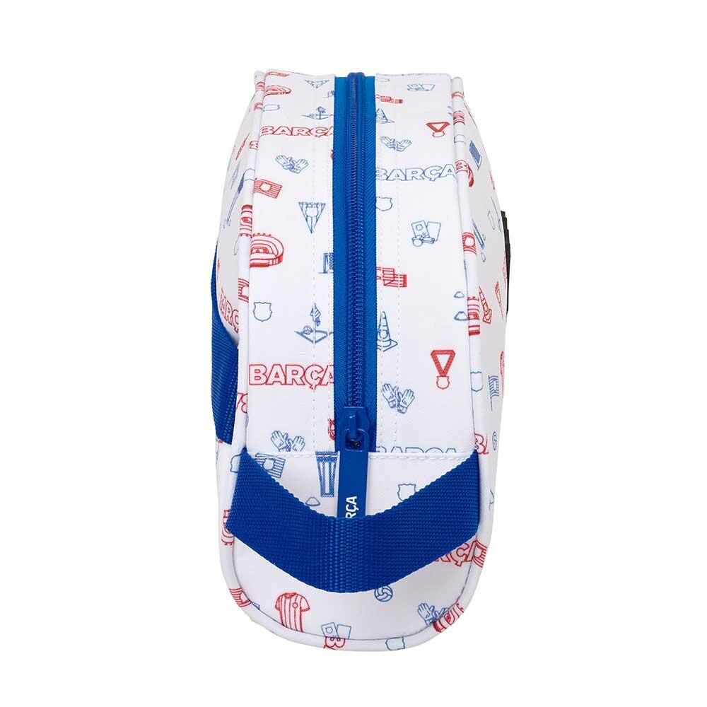 Trousse de toilette enfant FC Barcelone, adaptable à une valise à roulettes avec 3/4